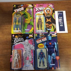 Marvel Legends 3.75" Set of 4 Loki Storm Silver Surfer Iron Man Stealth Armor